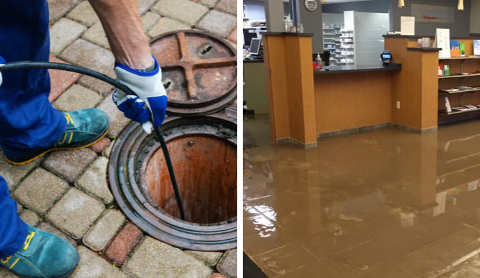 Sewage removal and cleanup service