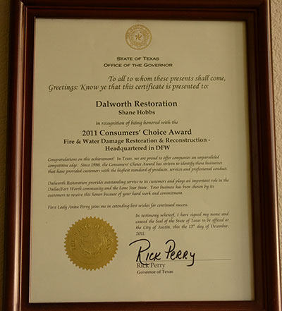 2011 Consumer Choice Award