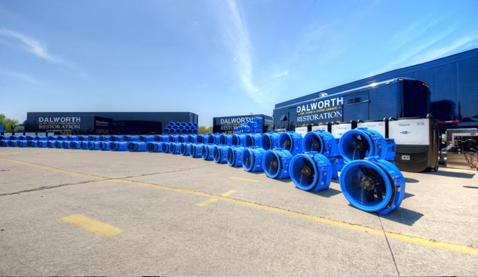 Water damage restoration equipment